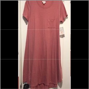 Lularoe Carly Dusty Rose/Pink Sz XS NWT